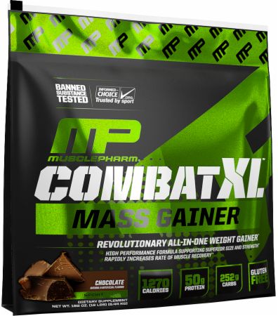 musclepharm combat xl mass gainer 12 lbs